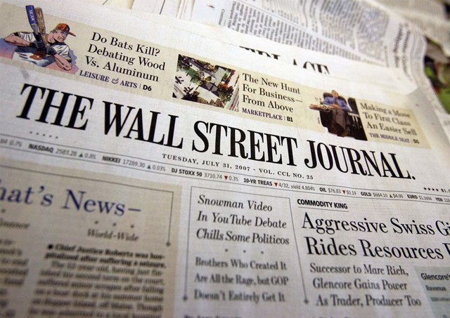 《华尔街日报》将裁员上百人，转型新媒体